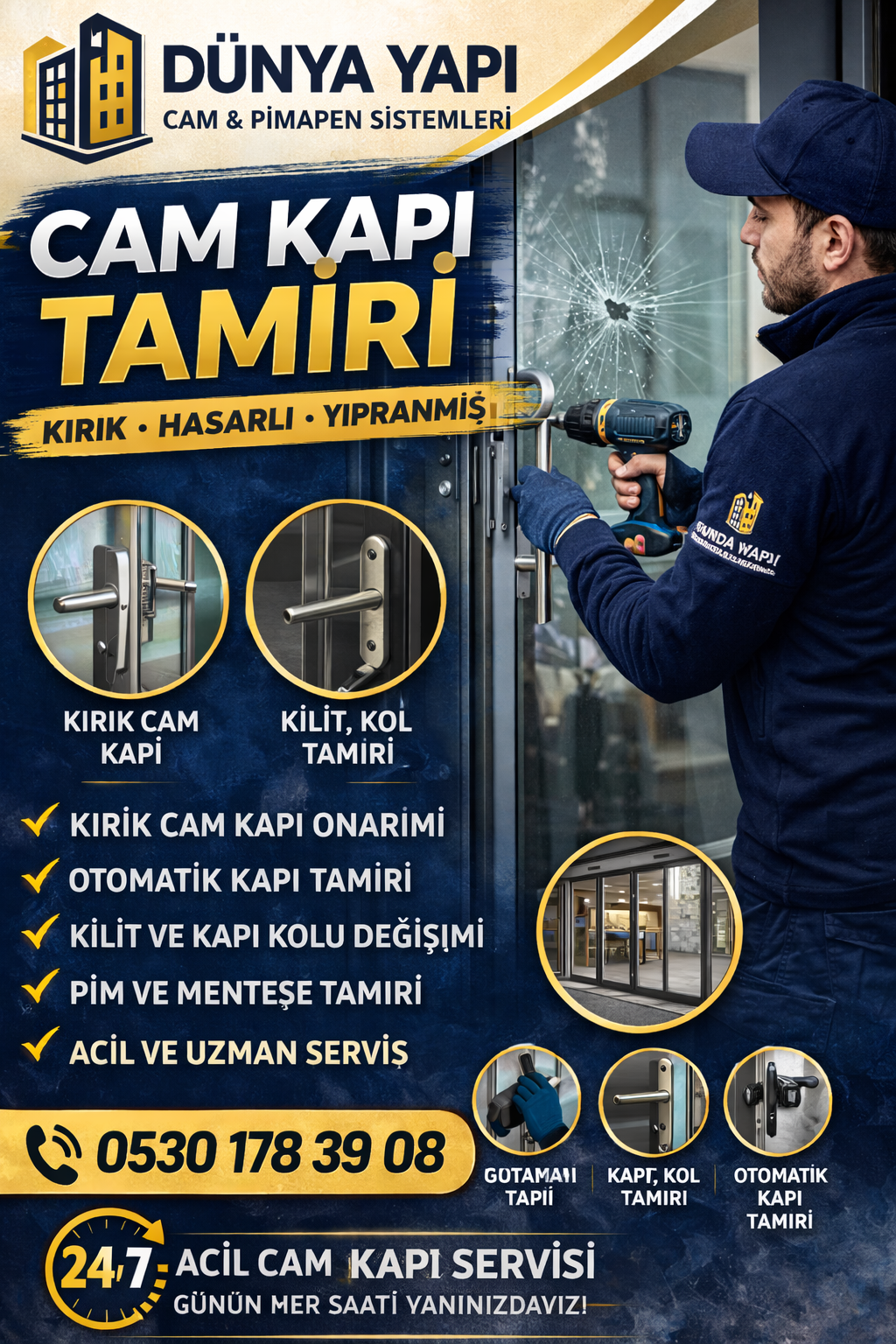 Fatih Cam Kapı ve cam kapı tamiri