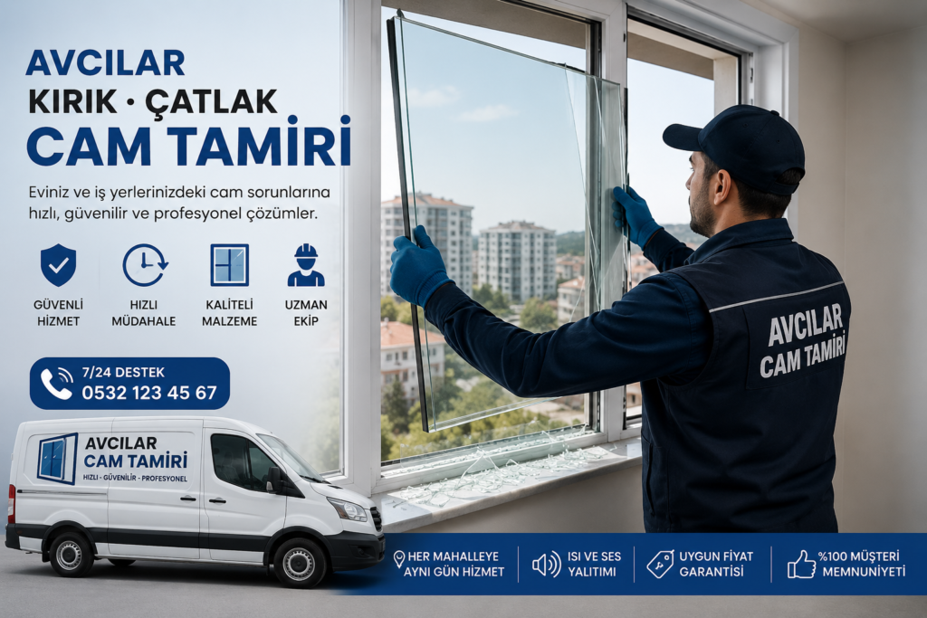 Avcılar Kırık Çatlak Cam Tamiri